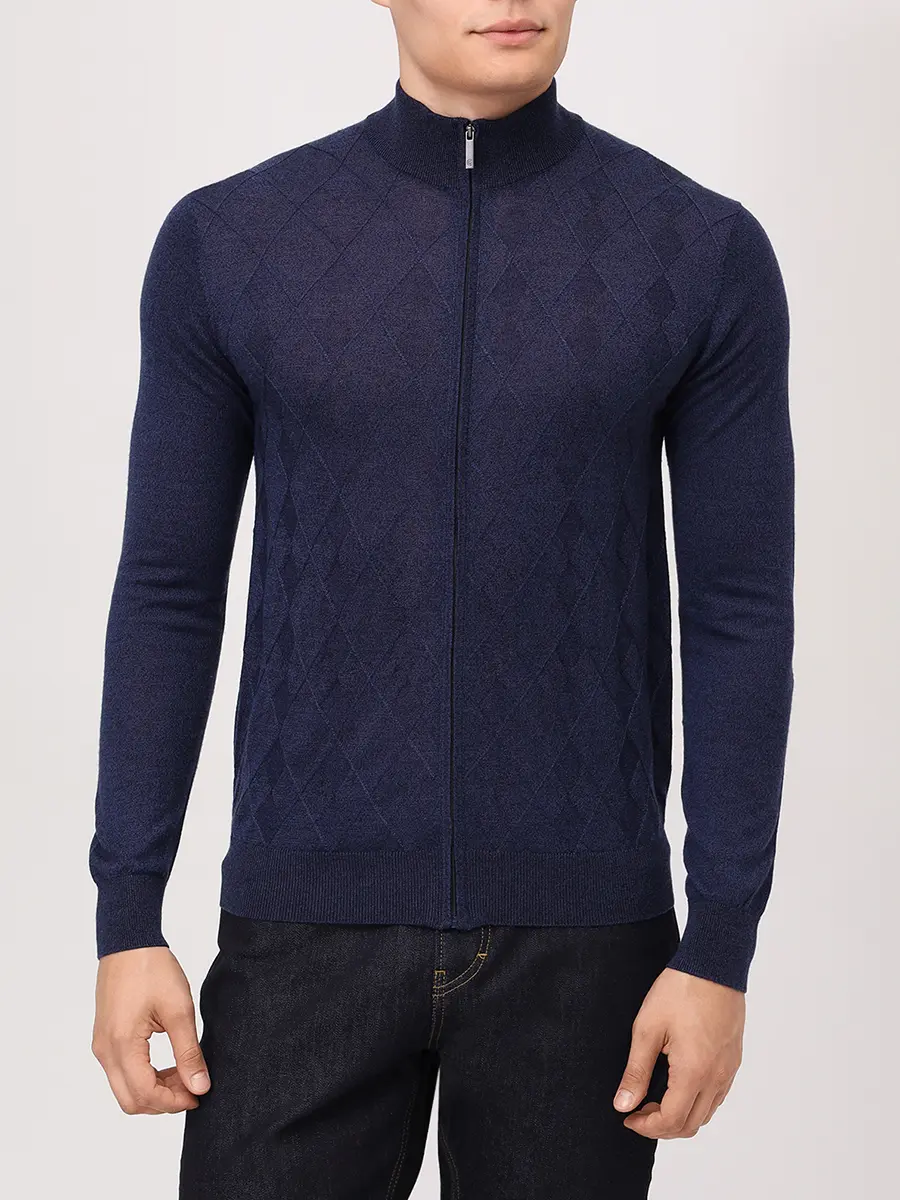 Кардиган из шерсти и тенселя