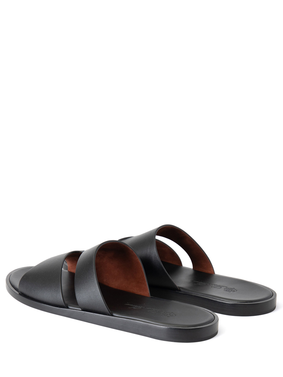 Шлепанцы кожаные