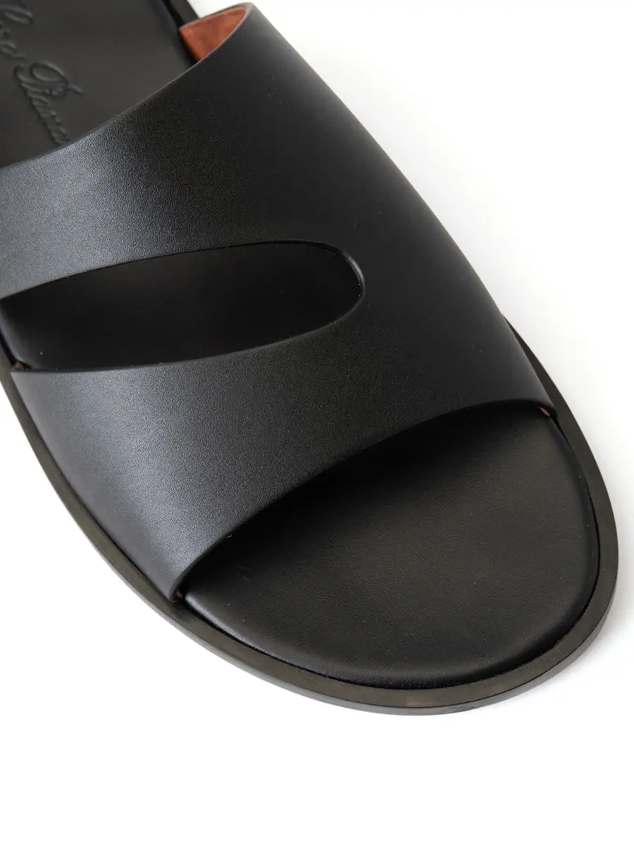 Шлепанцы кожаные