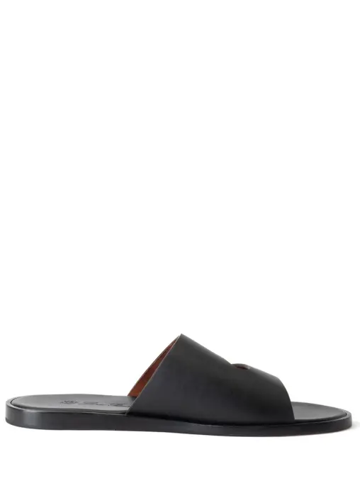 Шлепанцы кожаные LORO PIANA