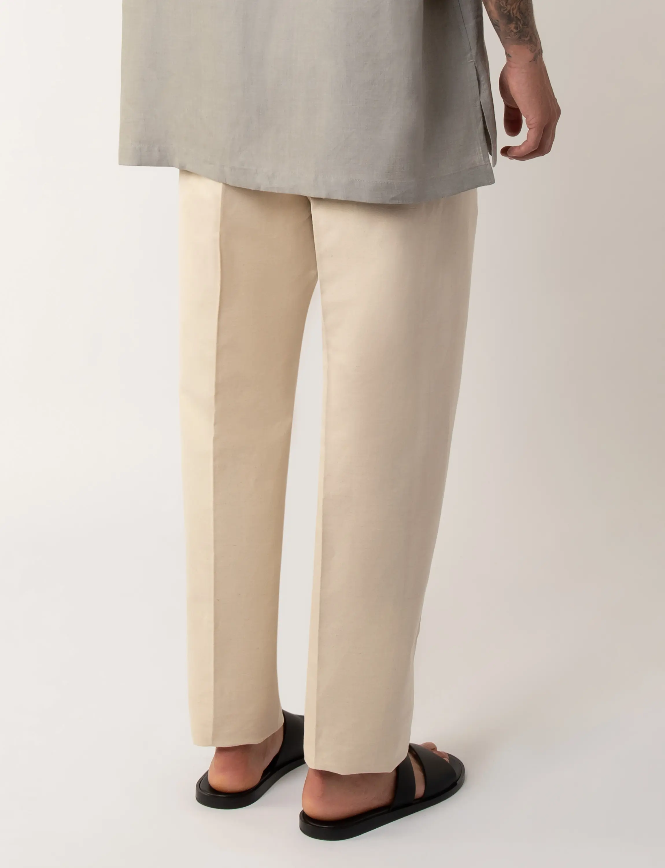 Брюки однотонные