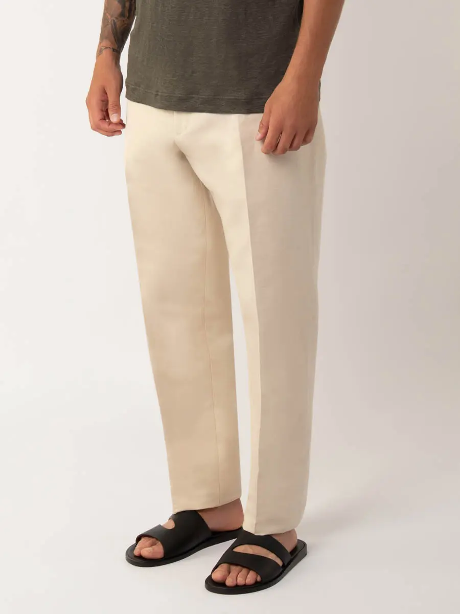 Брюки однотонные