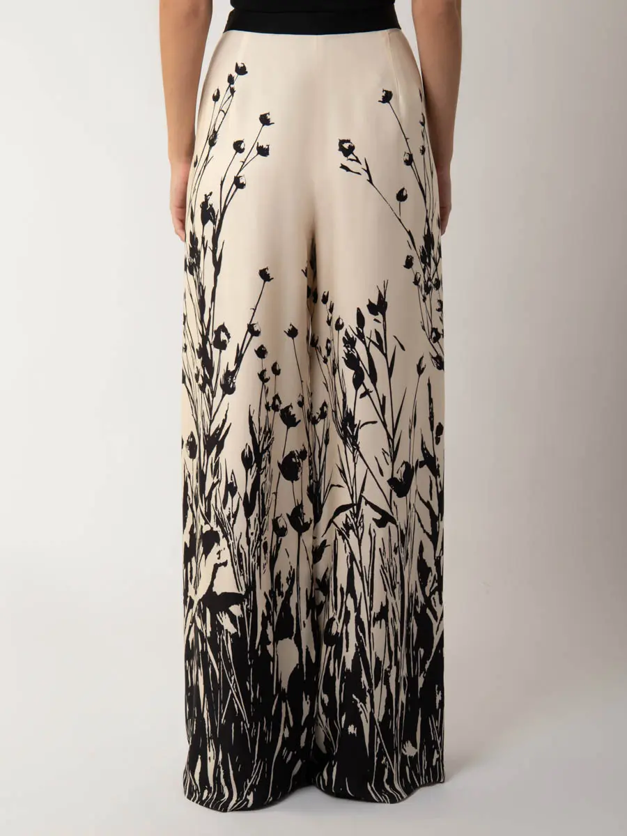 Брюки шелковые