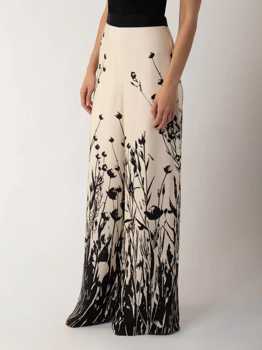 Брюки шелковые