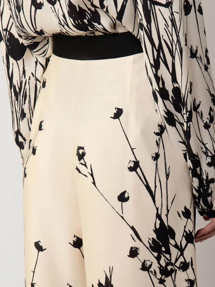 Брюки шелковые