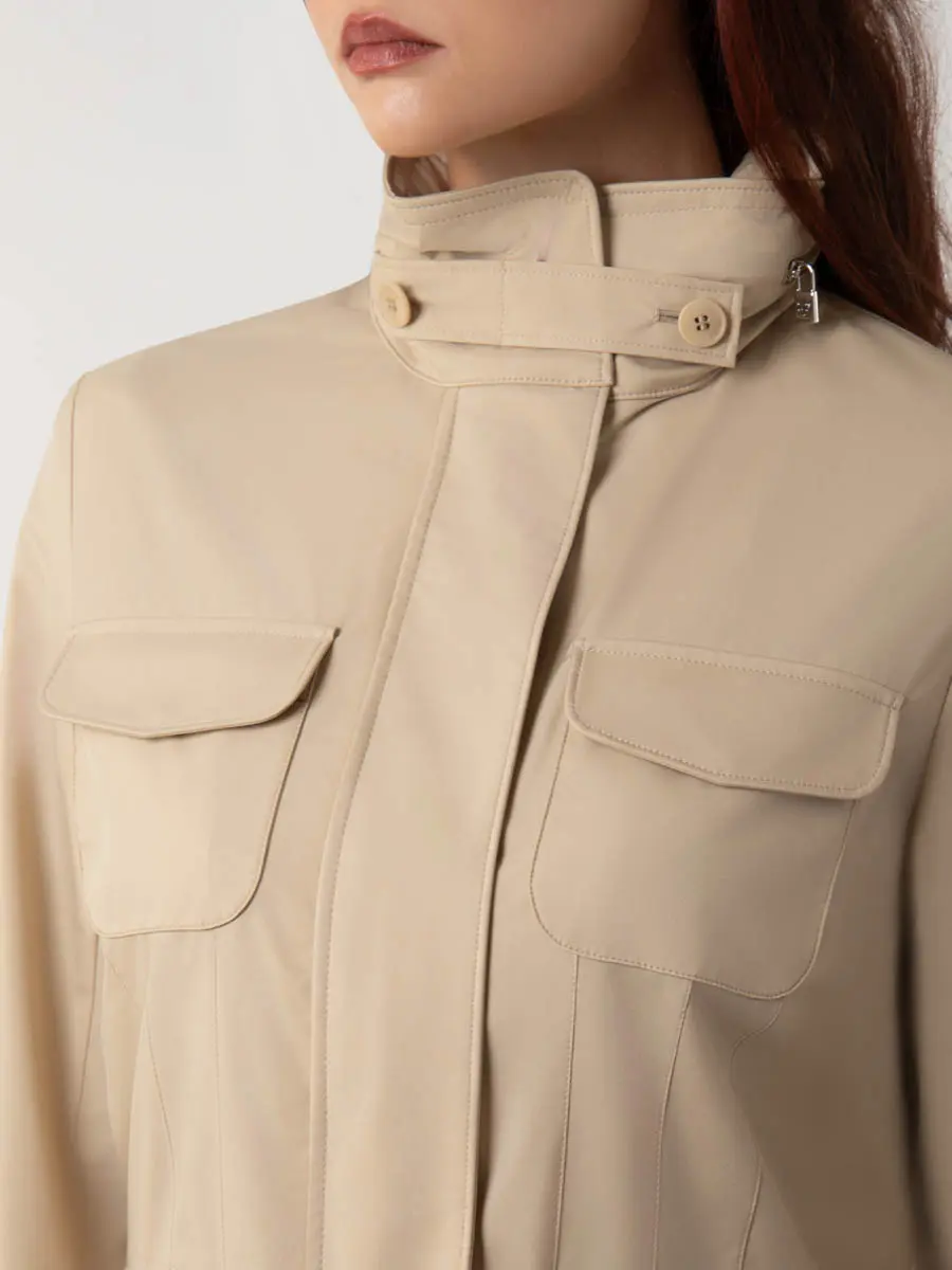 Парка однотонная