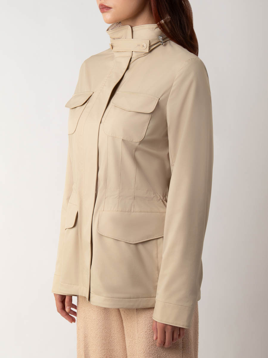 Парка однотонная