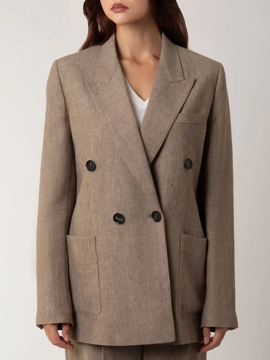 Пиджак льняной