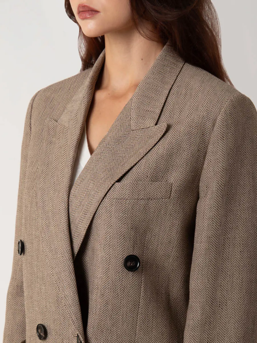 Пиджак льняной