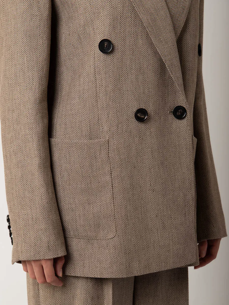 Пиджак льняной