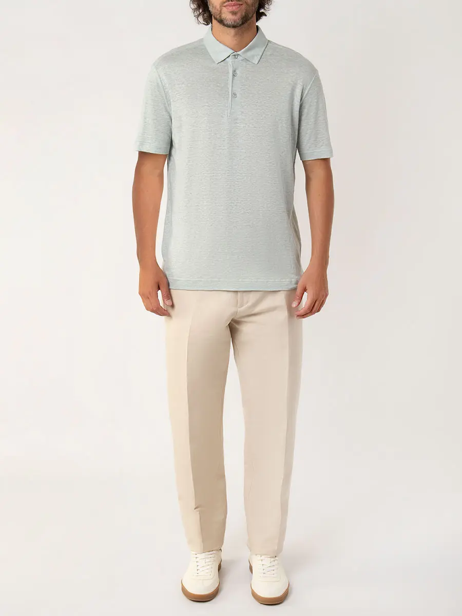 Поло льняное