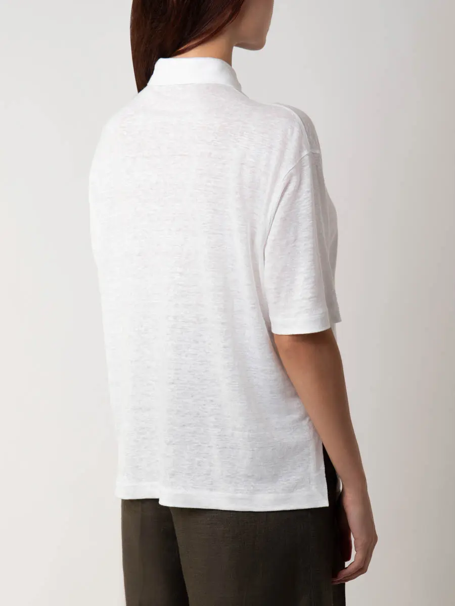 Поло льняное