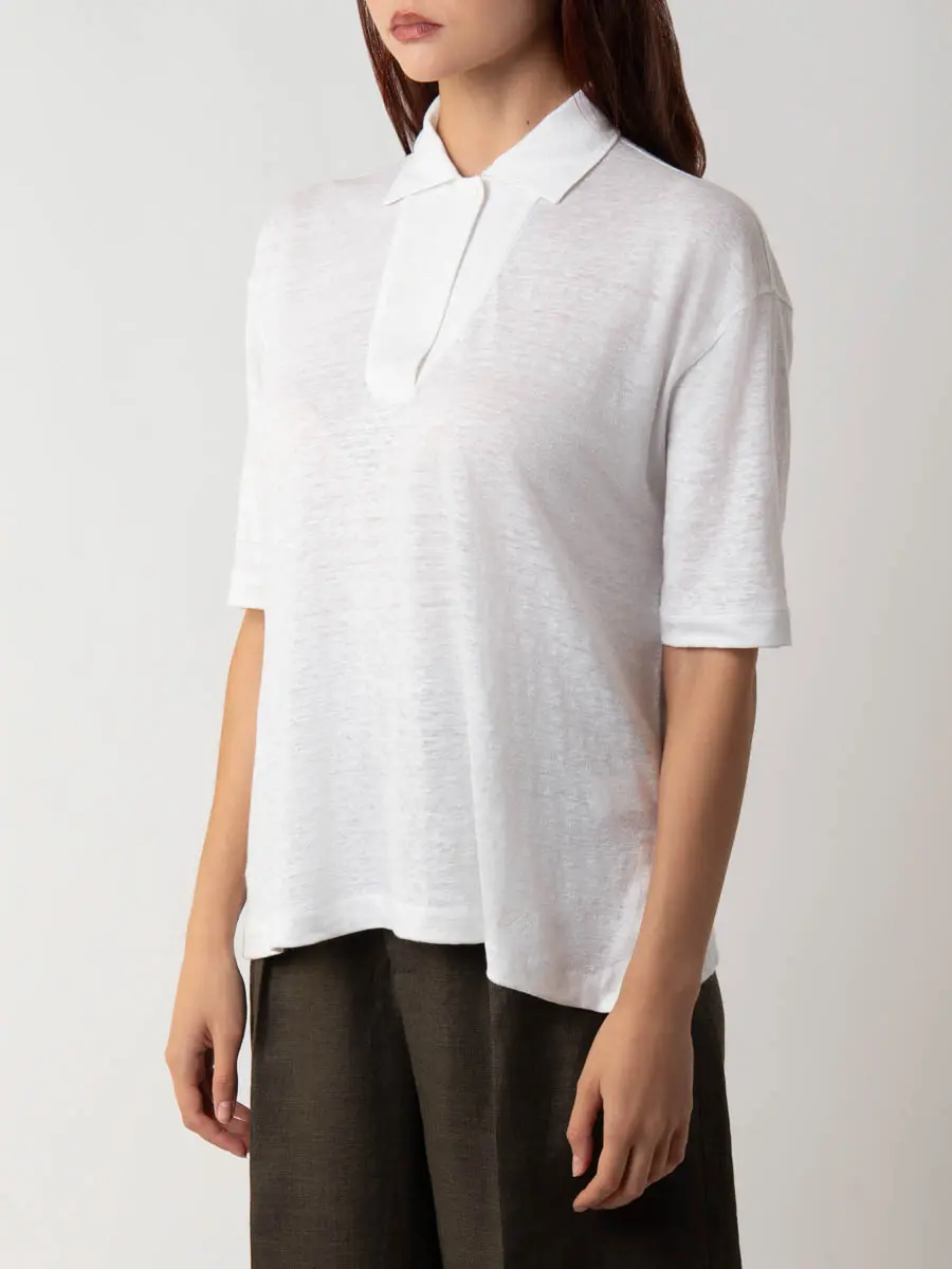 Поло льняное