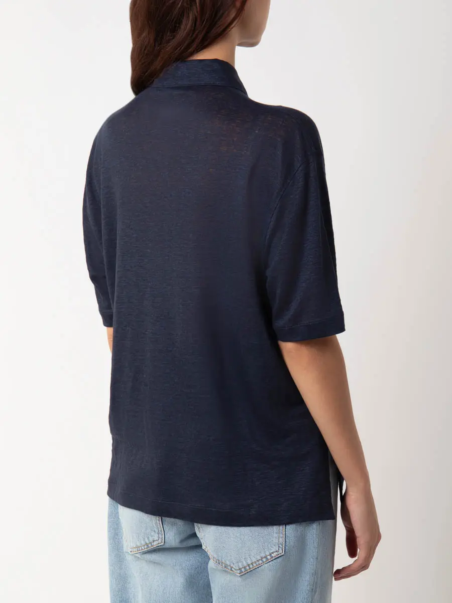 Поло льняное