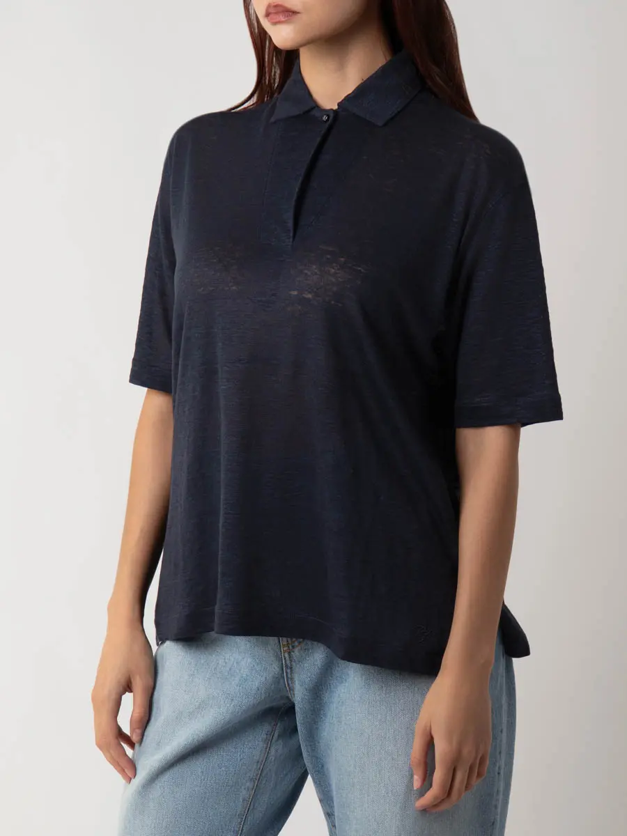 Поло льняное