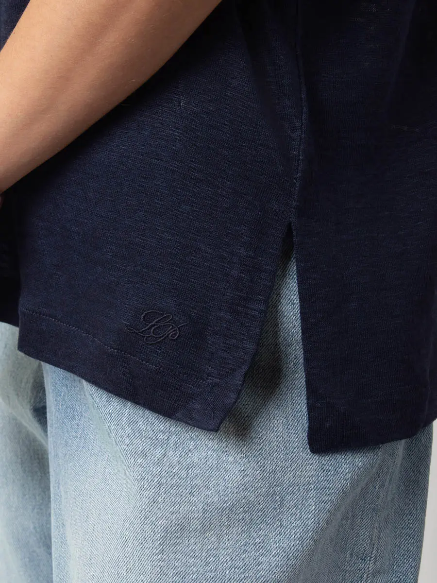 Поло льняное