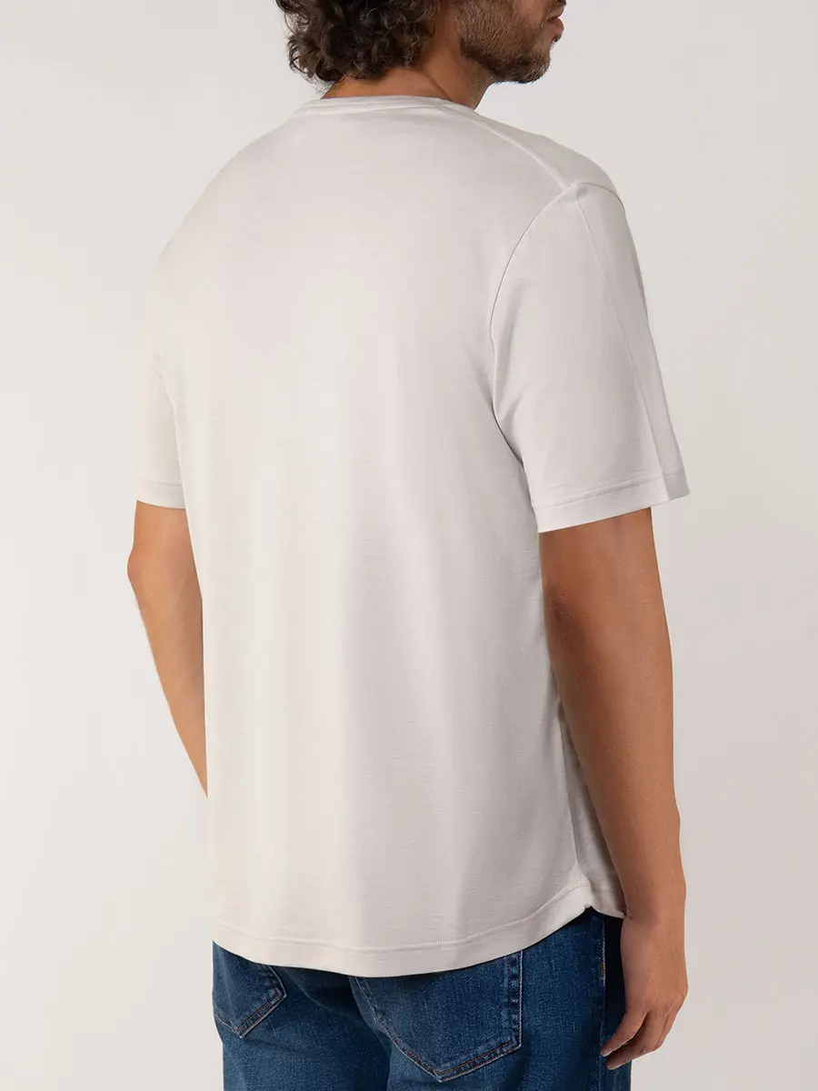 Футболка из шелка и хлопка