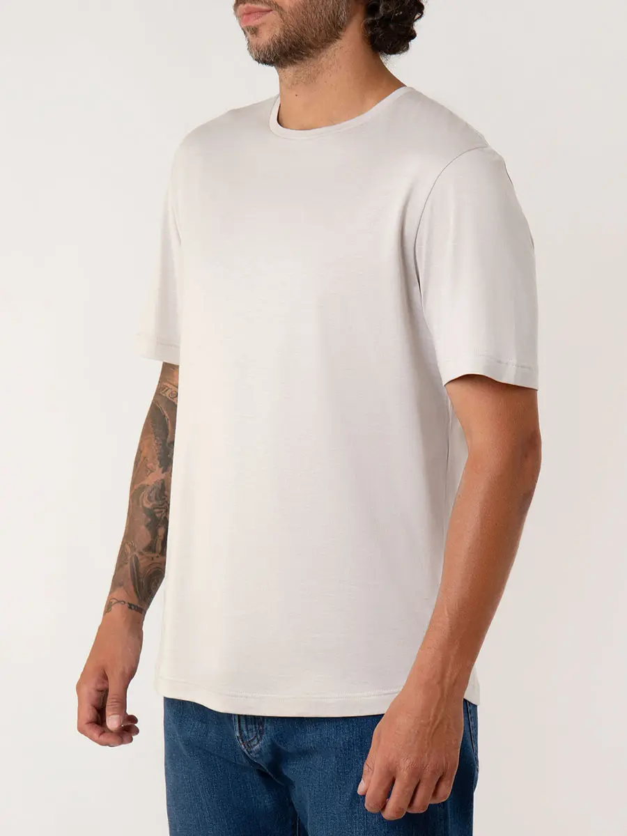 Футболка из шелка и хлопка