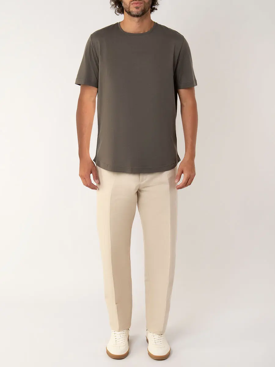 Футболка из шелка и хлопка