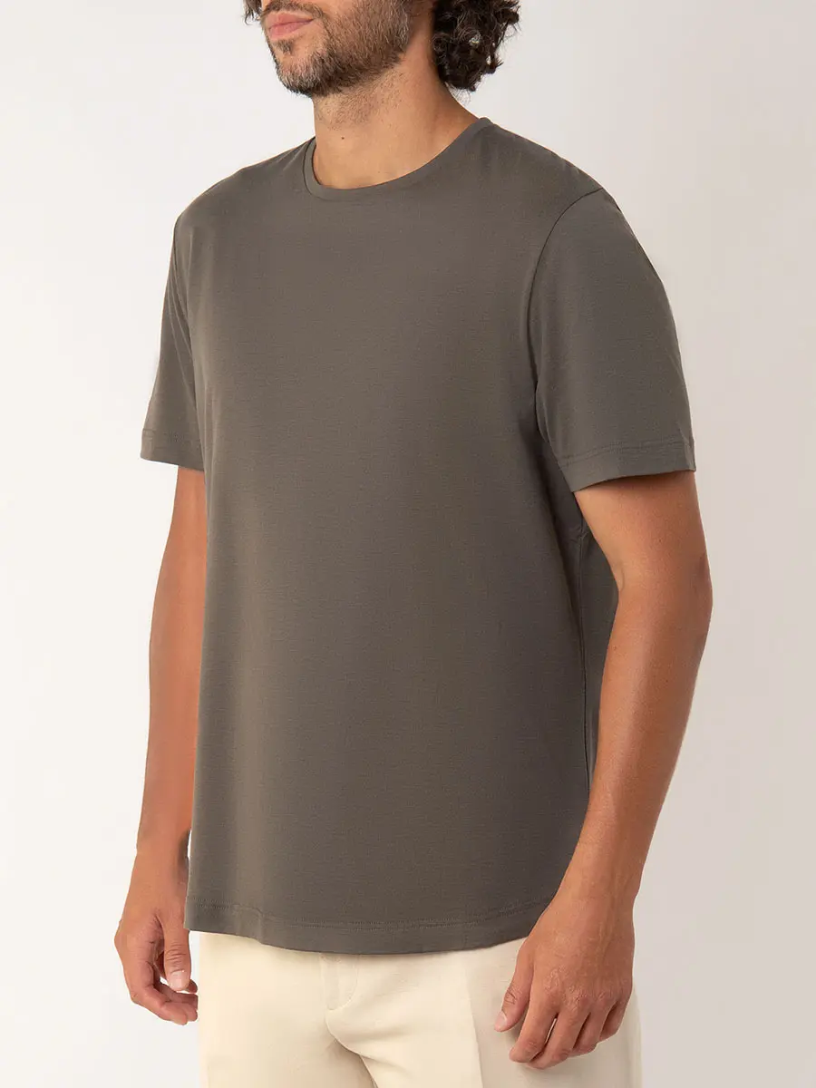 Футболка из шелка и хлопка