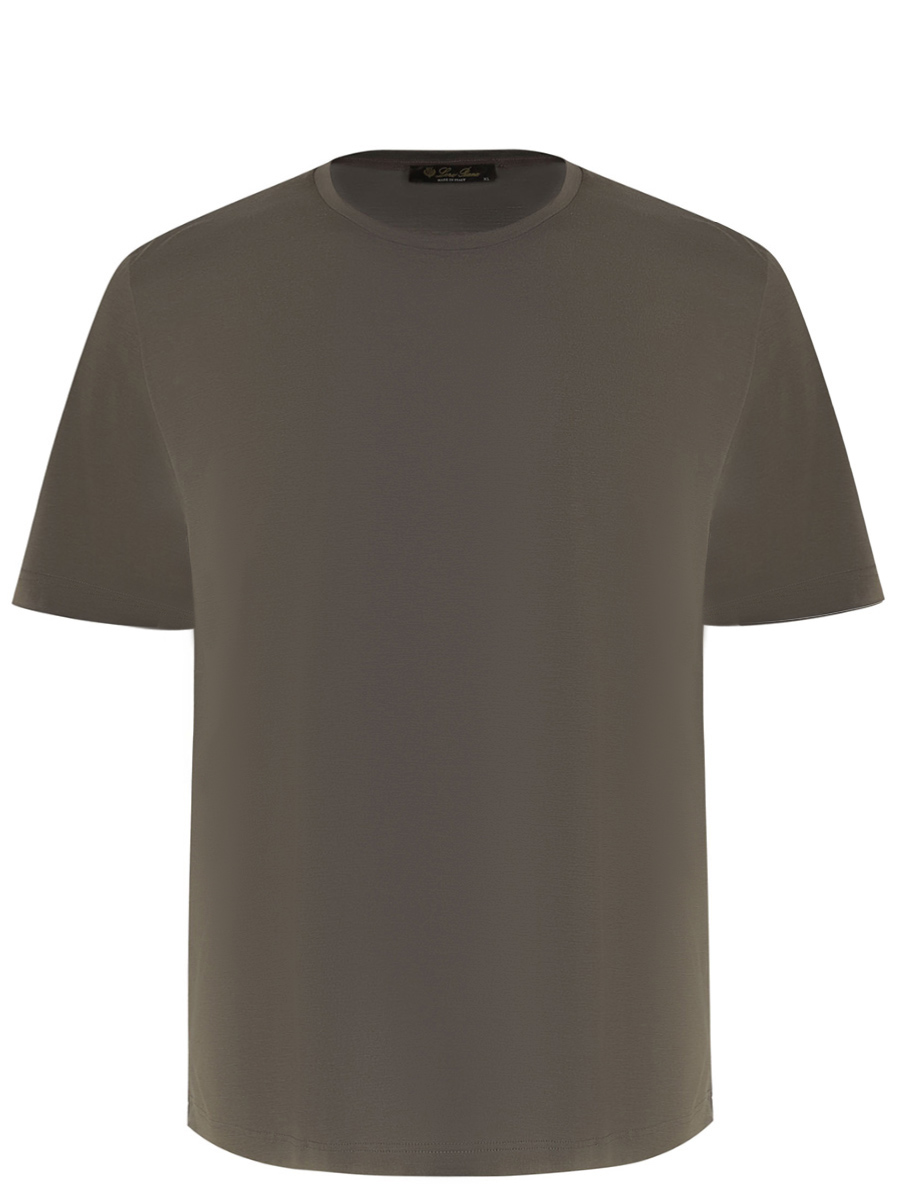 Футболка из шелка и хлопка