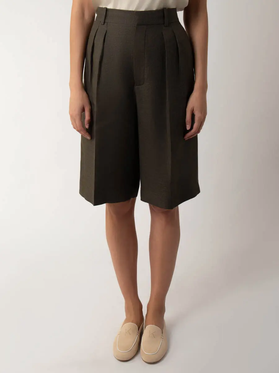 Шорты льняные