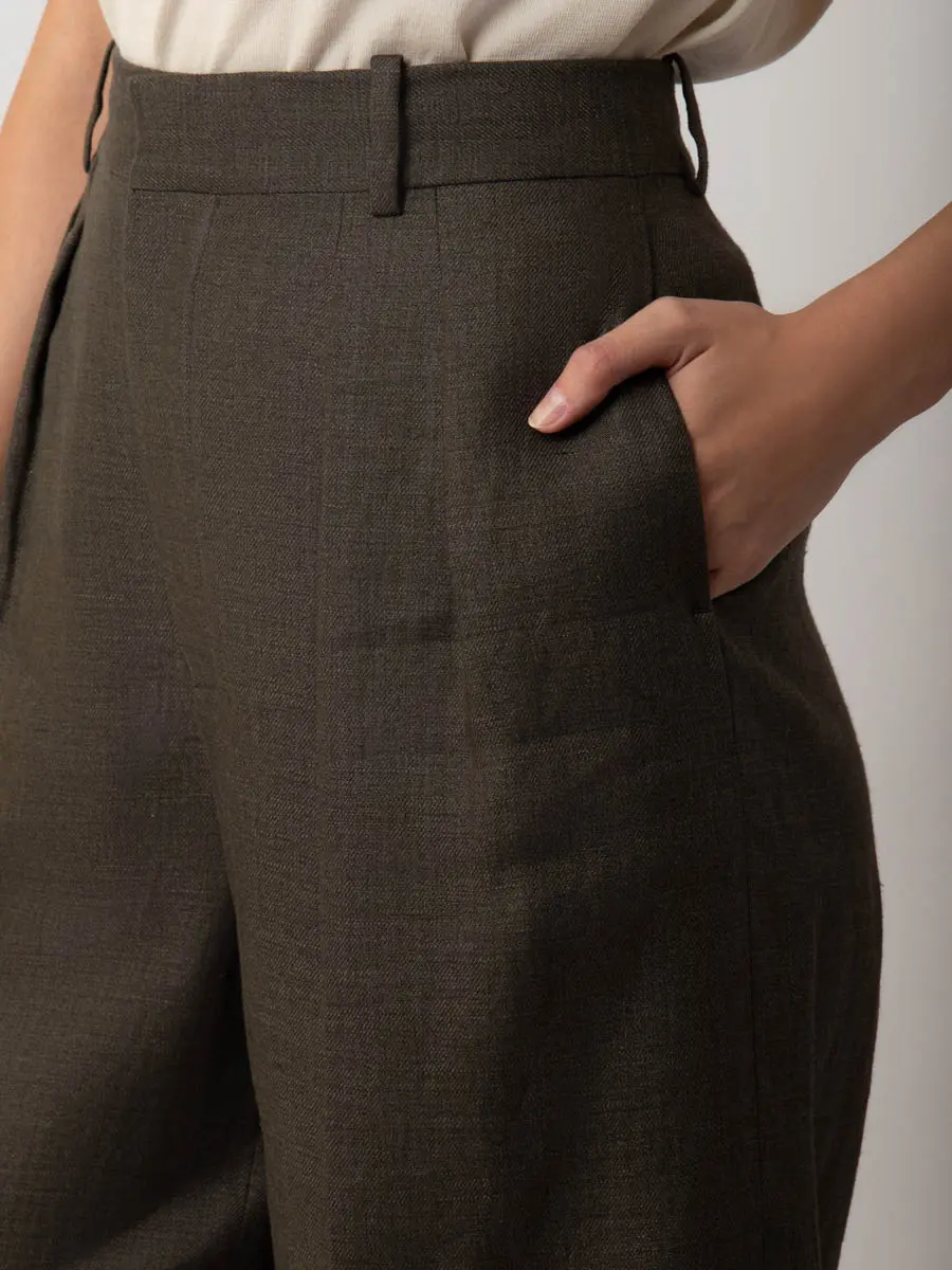 Шорты льняные