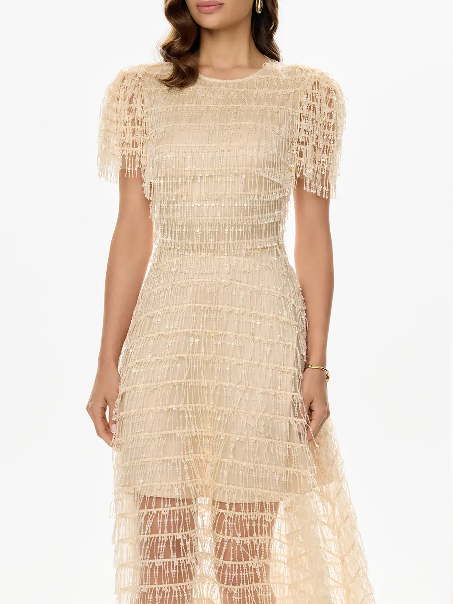 Платье с пайетками