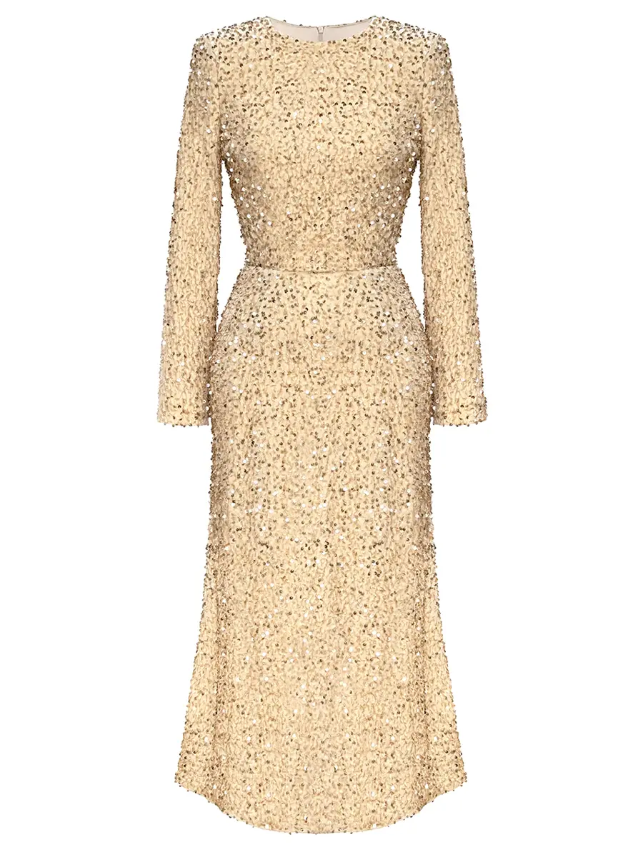 Платье бархатное с пайетками