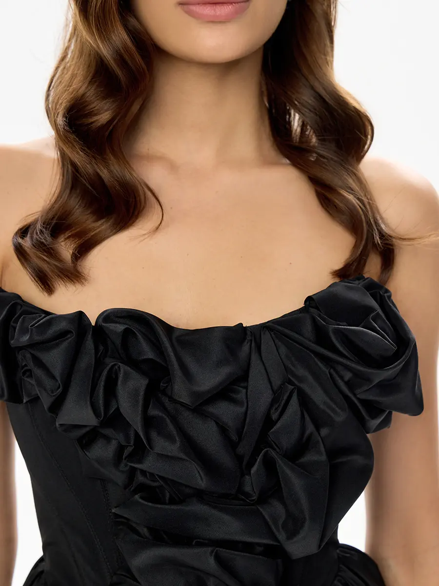 Платье атласное