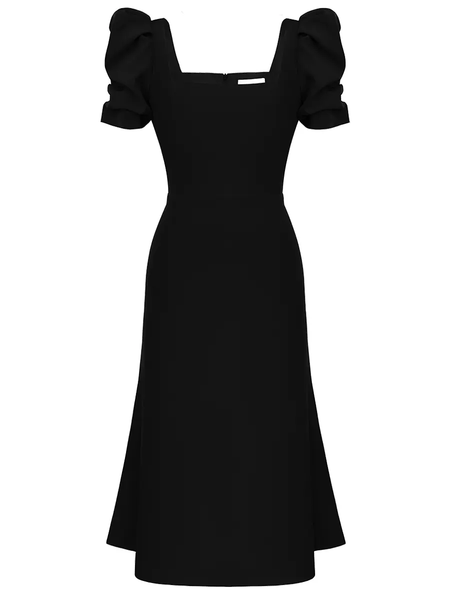 Платье однотонное