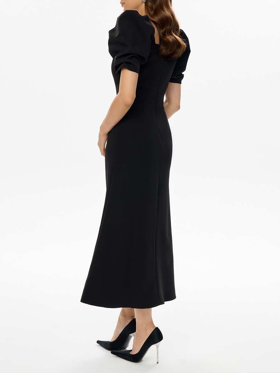 Платье однотонное