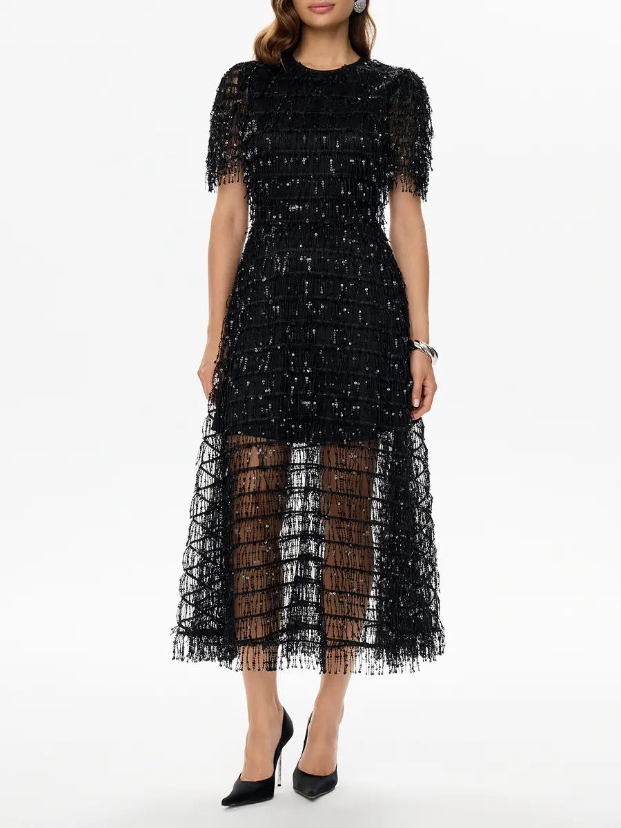 Платье с пайетками