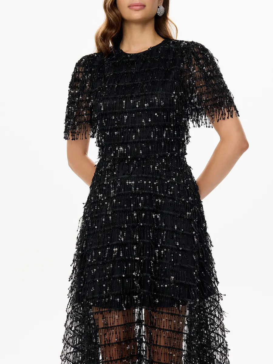 Платье с пайетками