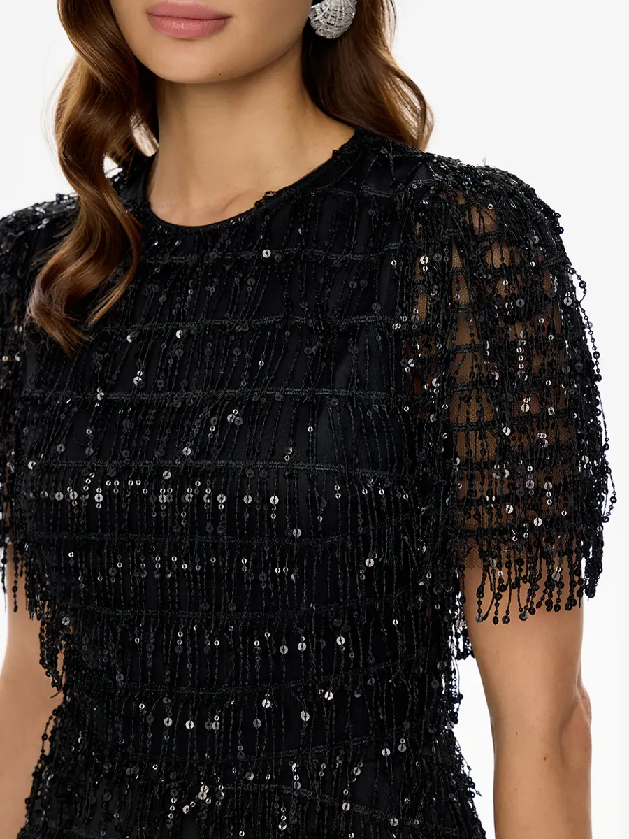 Платье с пайетками