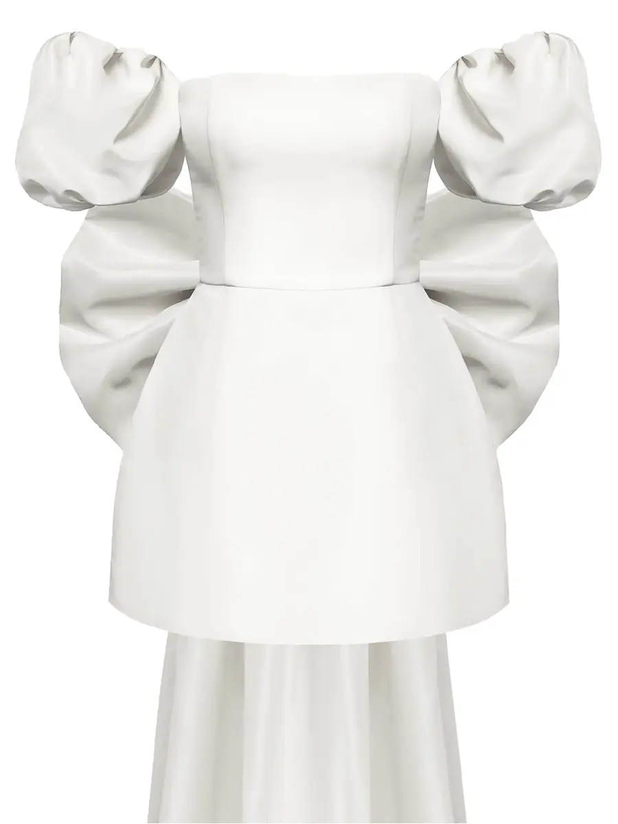 Платье с бантом