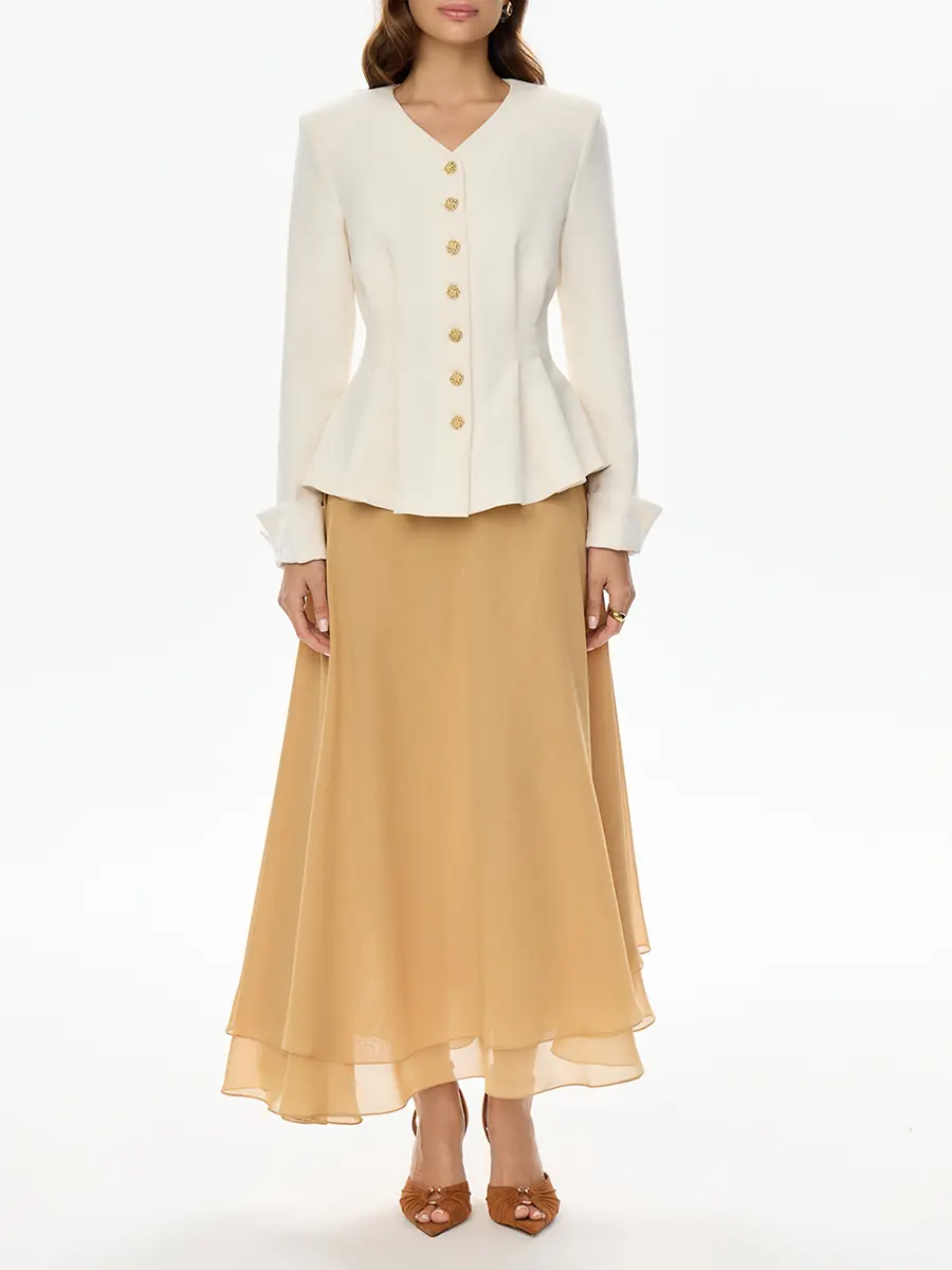 Жакет однотонный