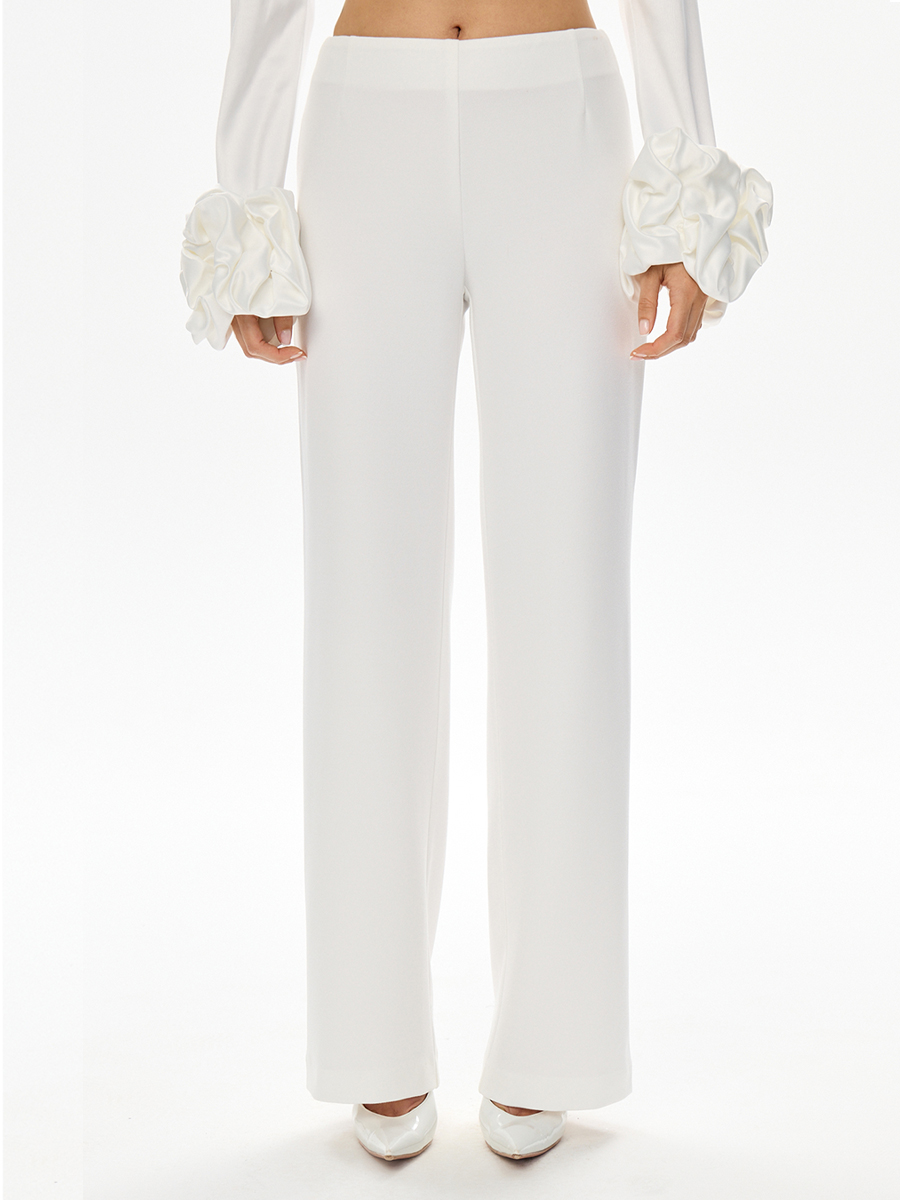 Брюки однотонные