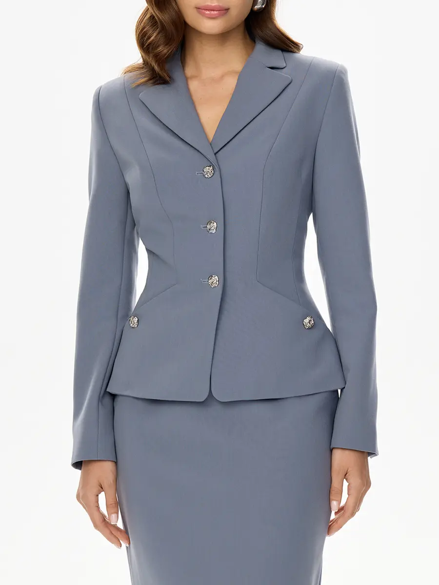 Пиджак однотонный