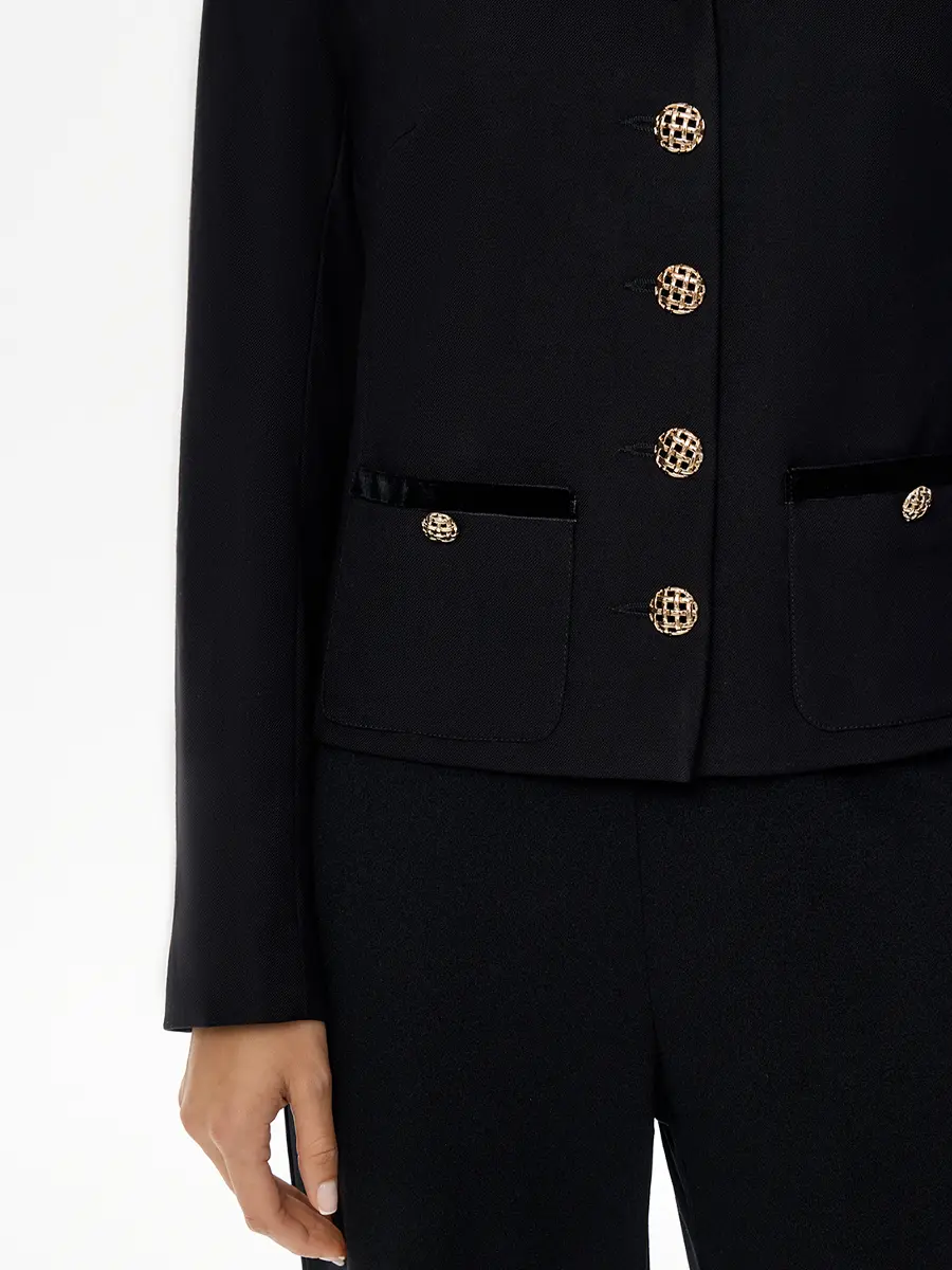 Жакет однотонный