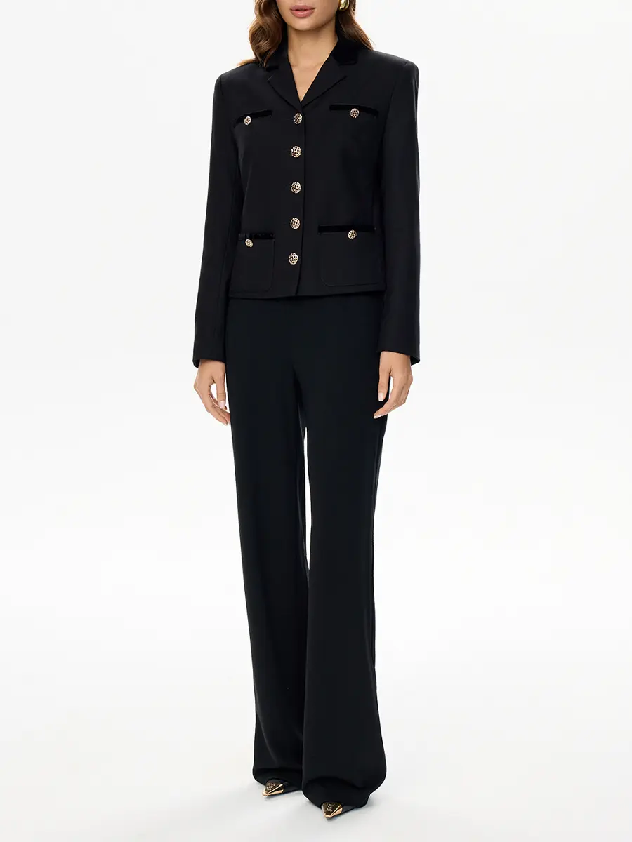 Брюки однотонные