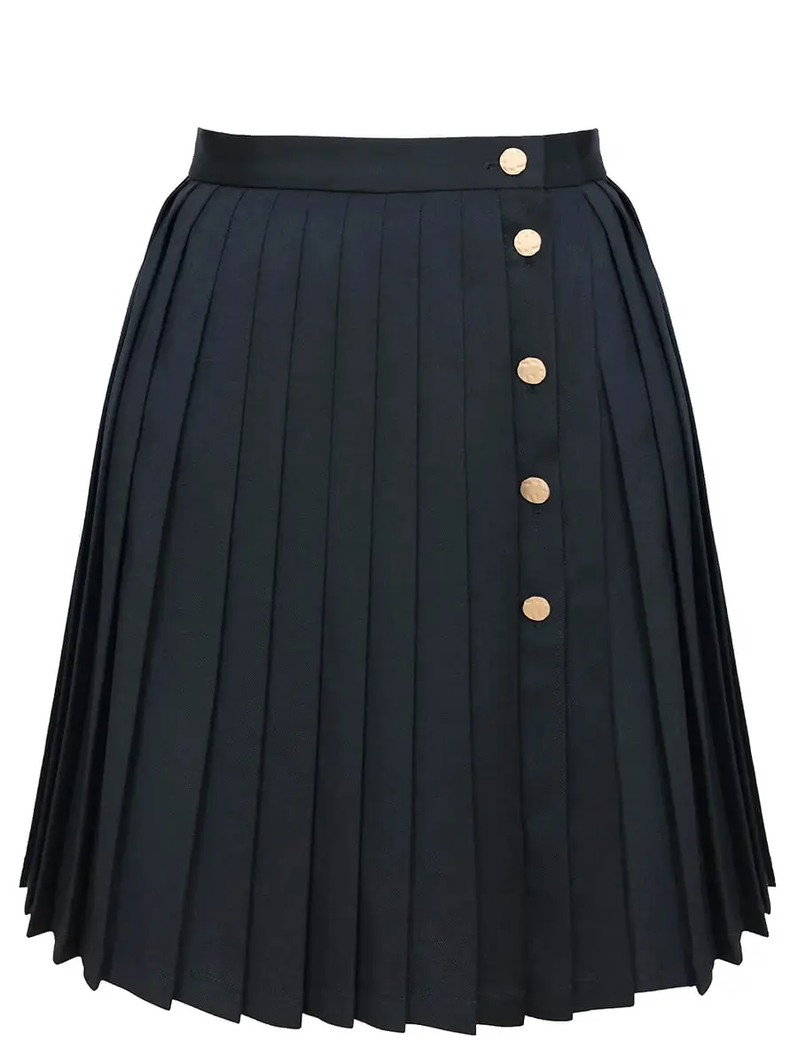 Юбка-мини однотонная