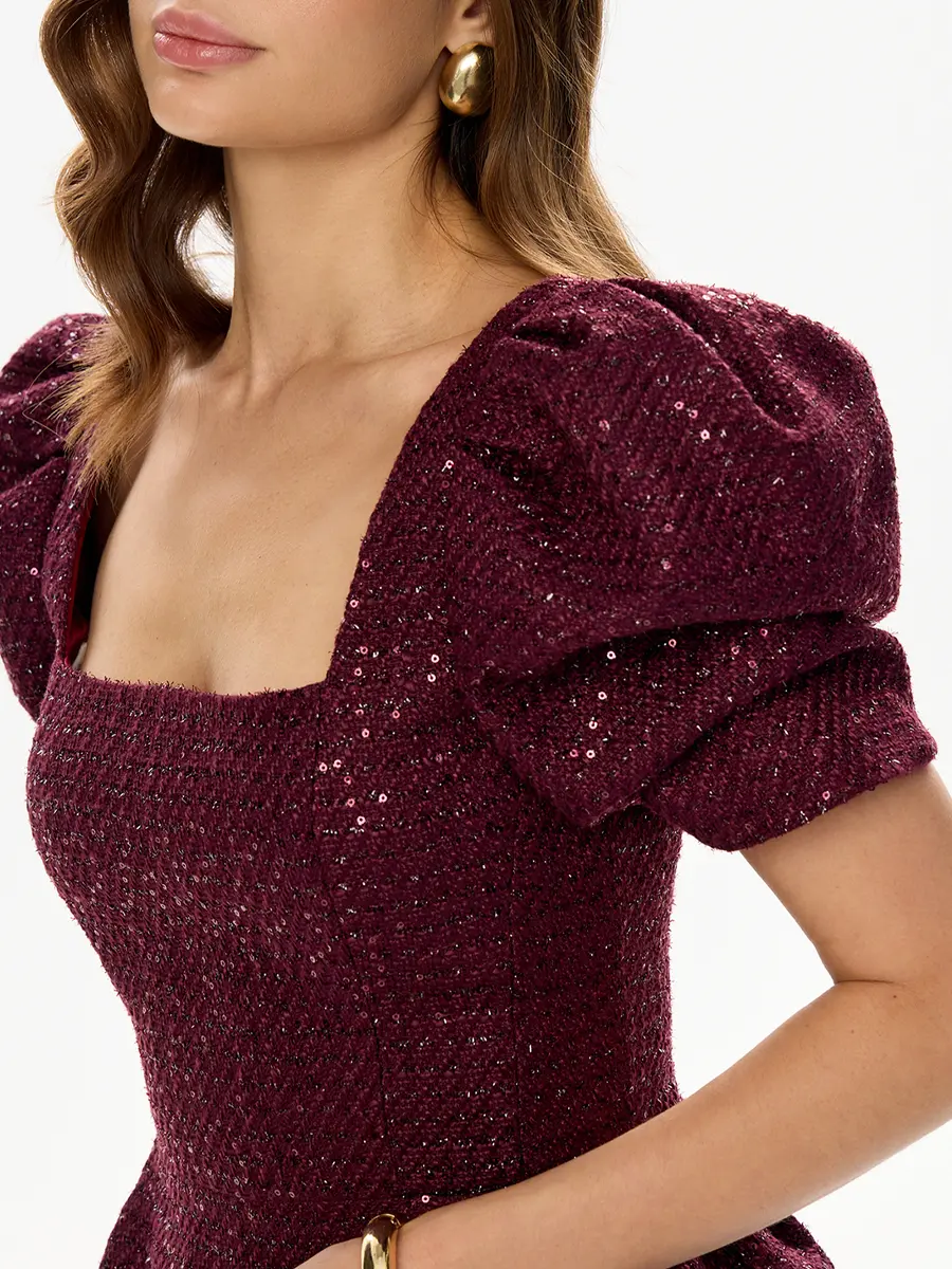 Топ из твида с пайетками
