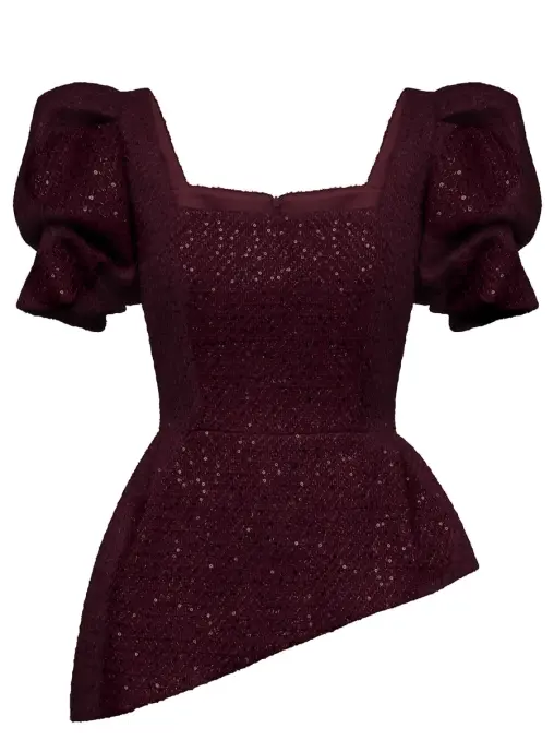 Топ из твида с пайетками POST MERIDIEM