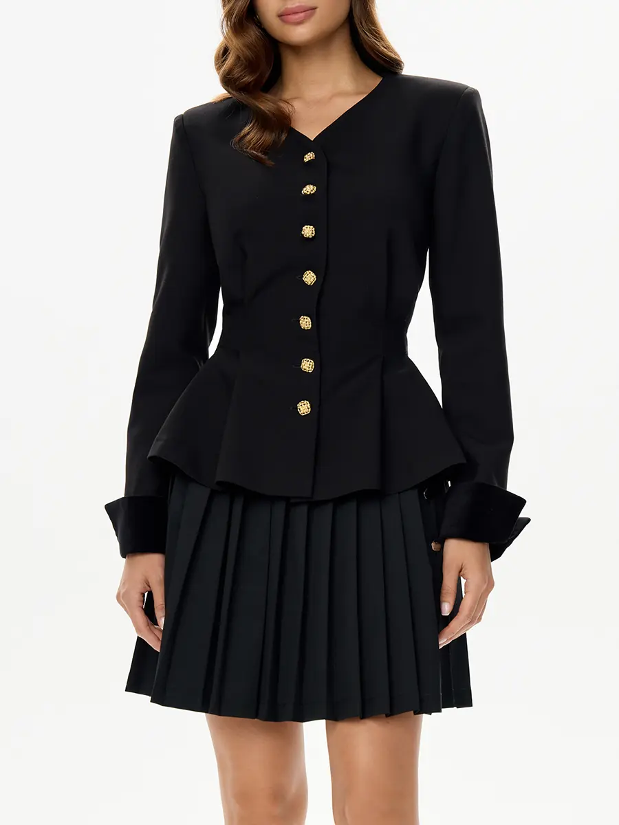 Жакет однотонный