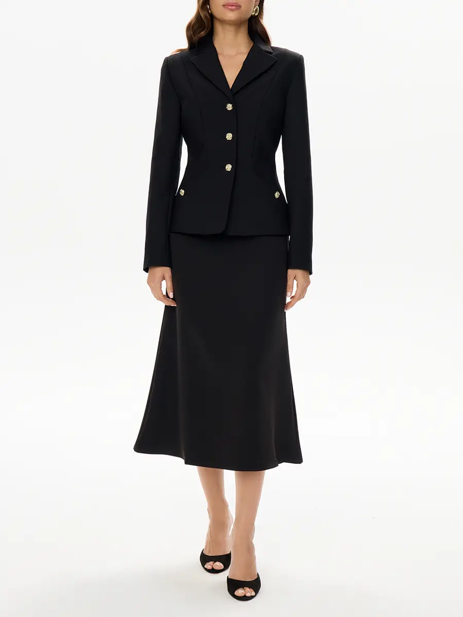 Жакет однотонный