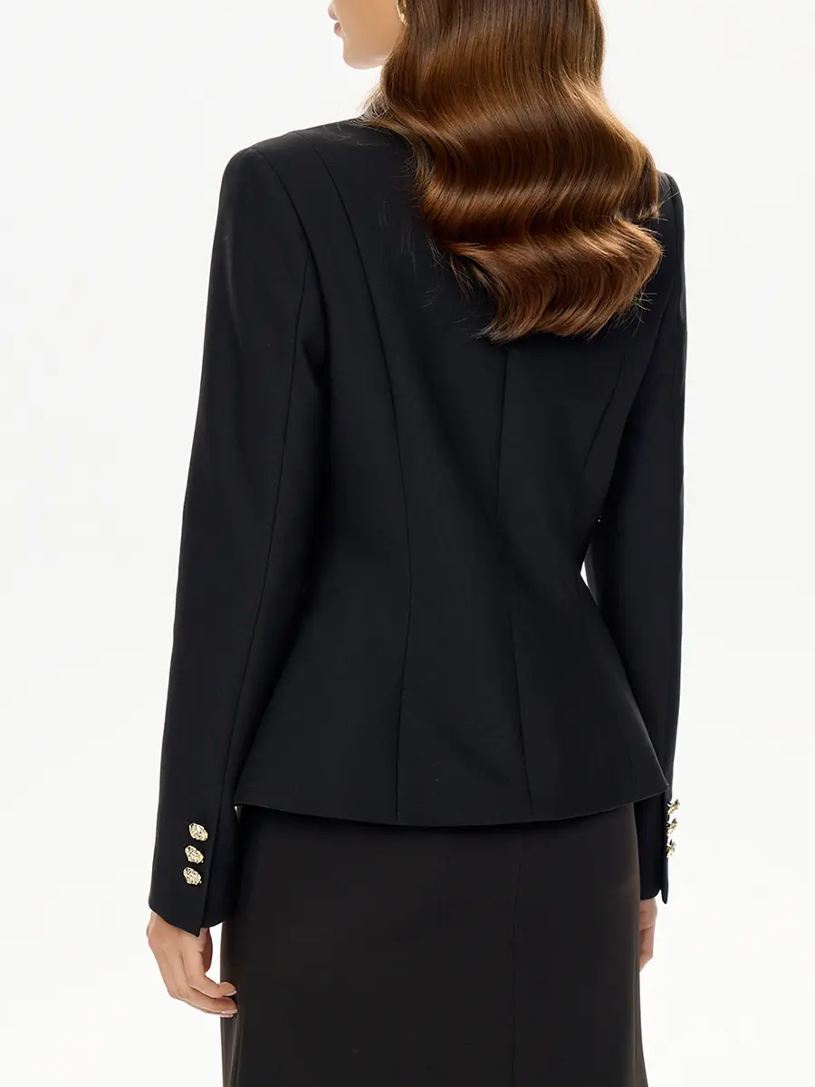 Жакет однотонный