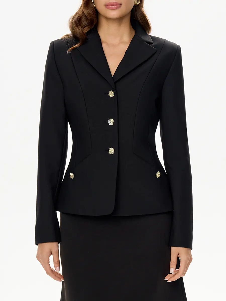 Жакет однотонный