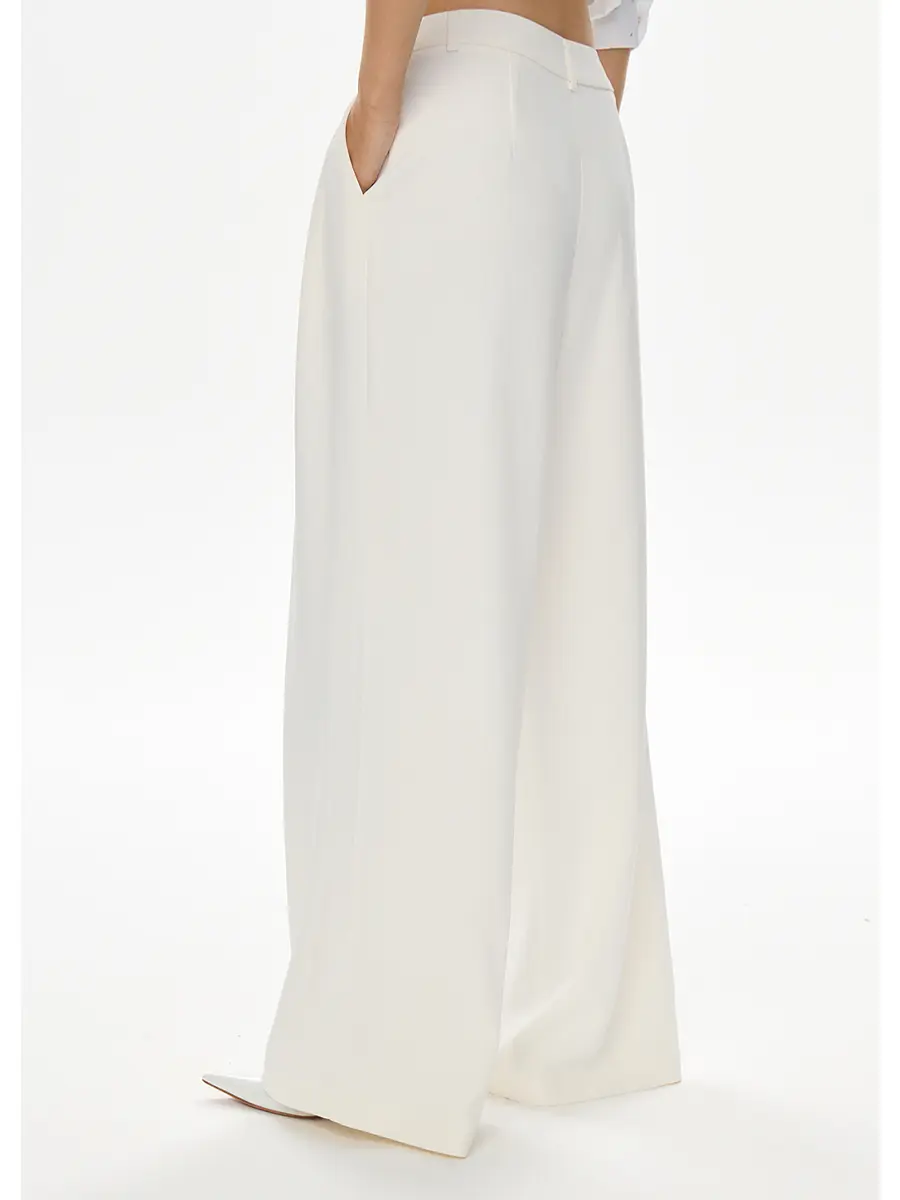 Брюки однотонные