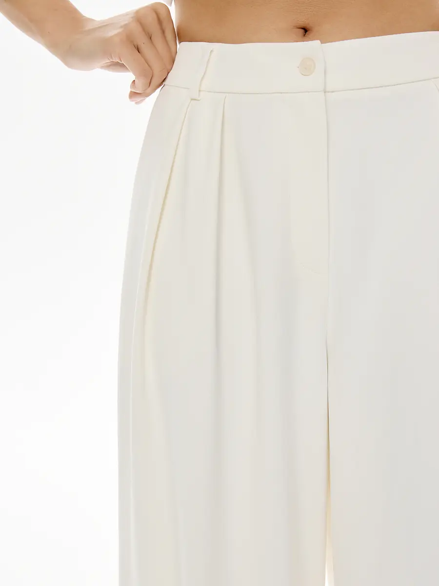 Брюки однотонные